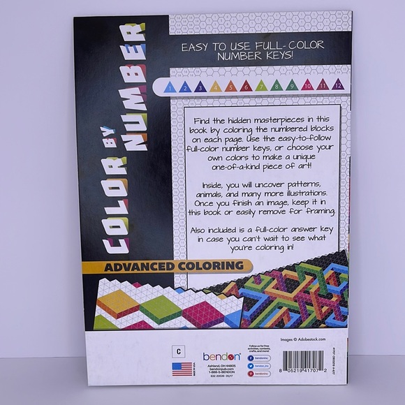 Bendon Color by Numbers Advanced Coloring with Colored Pencils - Picture 3 of 5